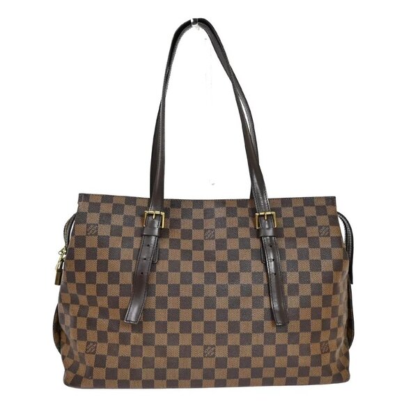 LOUIS VUITTON Chelsea Shoulder Tote Bag Damier Leather BN France - Picture 1 of 16